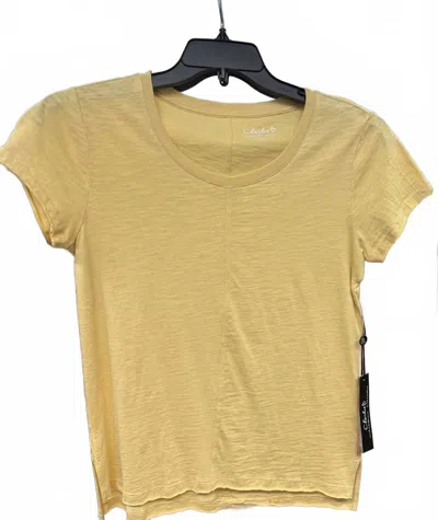 Charlie B Women's Short Sleeve Top In Banana In Yellow