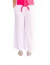 Charlie B Women's Striped Pull On Pants In Multi In Pink
