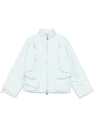 CHARLIE CONSTANTINOU BLUE MULTI-POCKET BOMBER JACKET