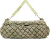 Charlie Constantinou Green Expandable Quilted Messenger Bag In Green