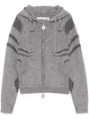 Charlie Constantinou Ribbed-knit Hoodie In Grey