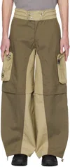 Charlie Constantinou Khaki 66°north Edition Zip-off Shell Cargo Pants In C 725