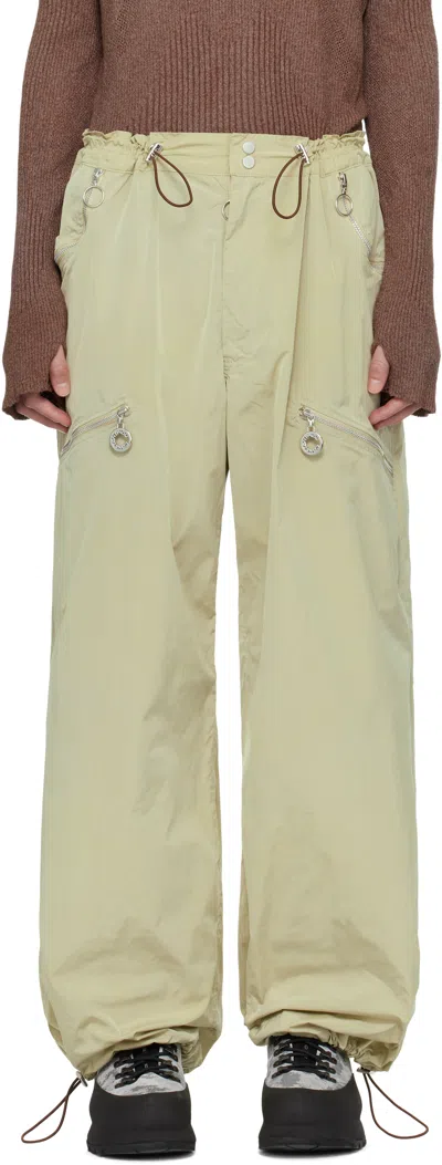 Charlie Constantinou Khaki Nylon Essential Cargo Pants