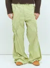 Charlie Constantinou Men Adjustable Fit Cord Pants In Green