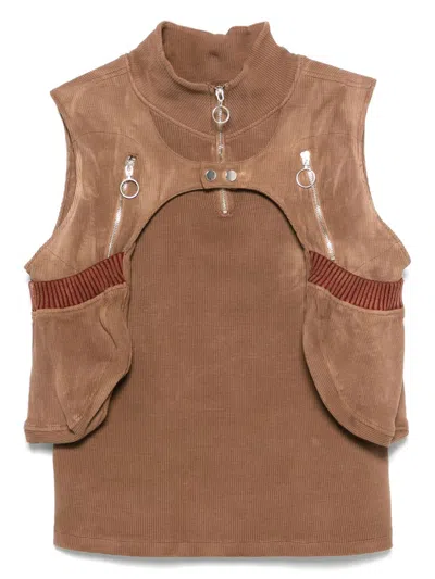 CHARLIE CONSTANTINOU HIGH-NECK VEST