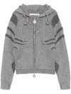 Charlie Constantinou Ribbed-knit Hoodie In Grey