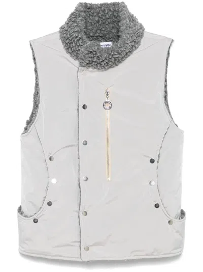 Charlie Constantinou Shell Gilet In Grey