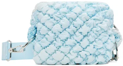 Charlie Constantinou Ssense Exclusive Blue Quilted Side Bag In Aqua Turquoise Dye