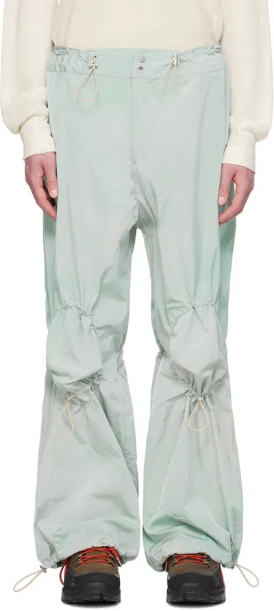 Charlie Constantinou Ssense Exclusive Blue Trousers In Aqua Turquoise Dye
