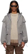 Charlie Constantinou Ssense Exclusive Gray Technical 2.0 Jacket In Graphite (dark Grey)