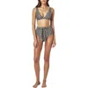 Charlie Holiday Cabana Womens Floral High Waist Swim Bottom Separates In Multi