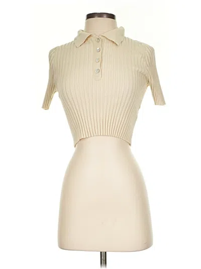 Pre-owned Charlie Holiday Cardigan Sweater In Ivory