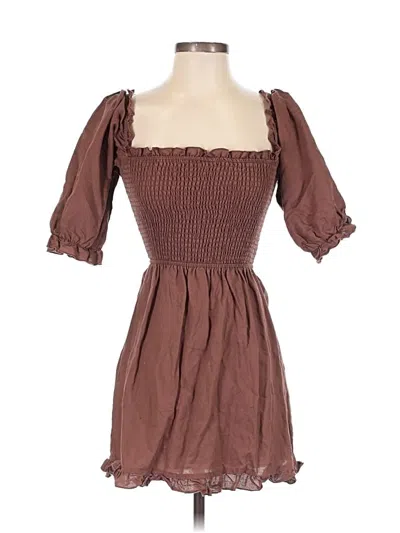 Pre-owned Charlie Holiday Casual Dress In Brown