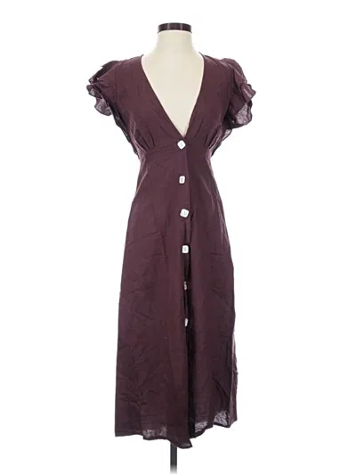 Pre-owned Charlie Holiday Casual Dress In Burgundy