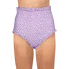 Charlie Holiday Daisy Dukes Womens Ruffled Floral Swim Bottom Separates In Multi