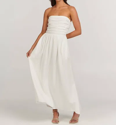 Charlie Holiday Harriet Midi Dress In White