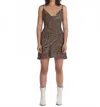 Charlie Holiday Lola Zebra Dress -petite In Brown In Brown