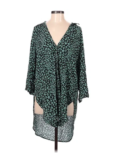 Pre-owned Charlie Holiday Long Sleeve Blouse In Green