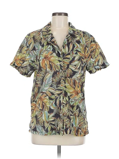 Pre-owned Charlie Holiday Short Sleeve Button Down Shirt In Green