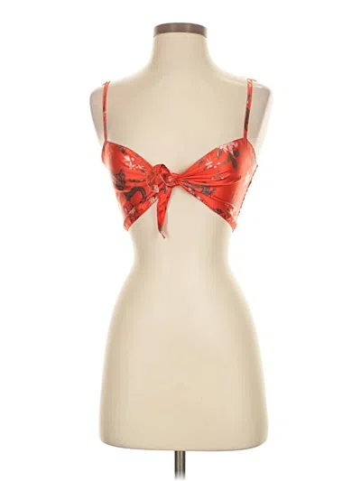 Pre-owned Charlie Holiday Sleeveless Blouse In Orange