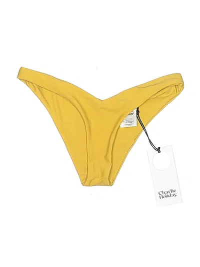 Pre-owned Charlie Holiday Swimsuit Bottoms In Yellow