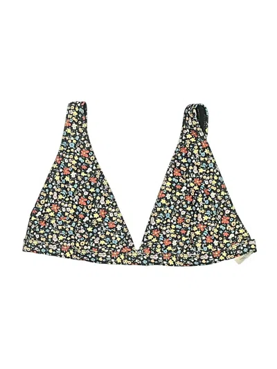 Pre-owned Charlie Holiday Swimsuit Top Black Print Pattern Swimwear