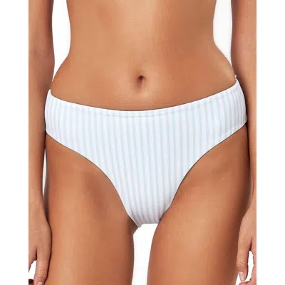 Charlie Holiday Tally Womens Striped High Waist Swim Bottom Separates In Multi