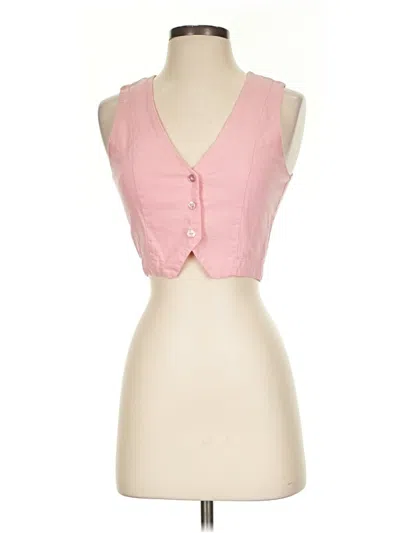 Pre-owned Charlie Holiday Vest In Pink