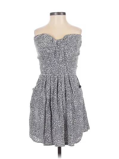 Pre-owned Charlie Jade Casual Dress In Gray