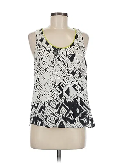 Pre-owned Charlie Jade Sleeveless Silk Top Gray Halter Neckline Tops