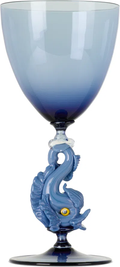 Charlie Larouche-potvin Ssense Exclusive Blue Fish Wine Glass