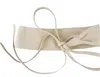 Charlie Leather Women's Fiona Exotic Wrap Belt In Taupe