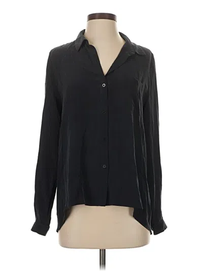 Pre-owned Charlie Long Sleeve Blouse In Black