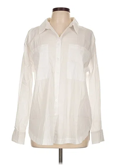 Pre-owned Charlie Long Sleeve Button Down Shirt In Ivory