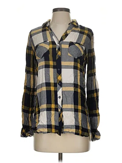 Pre-owned Charlie Long Sleeve Button Down Shirt In Yellow