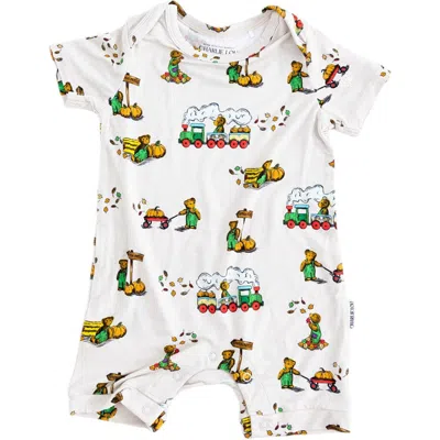 Charlie Lou Baby Kids' ® Corduroy Shortie Snap Romper In Beige