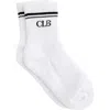 Charlie Lou Baby ® Half Crew Socks In White