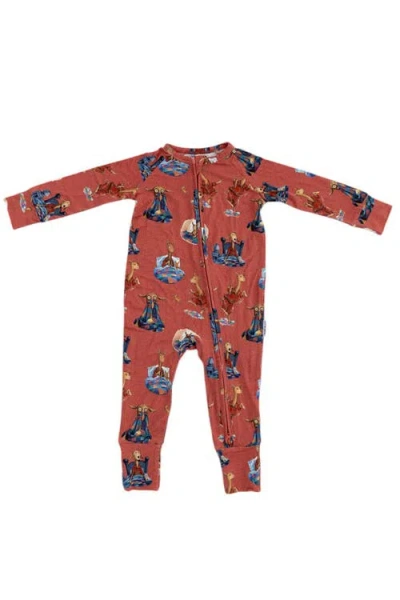 Charlie Lou Baby Kids' ® Llama Llama Red Pajama Double Zipper Convertible Romper