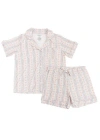 Charlie Lou Baby ® Notch Collar Pajama Set In Pink