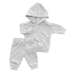 Charlie Lou Baby Kids' ® Organic Cotton Hoodie & Jogger Set In Gray