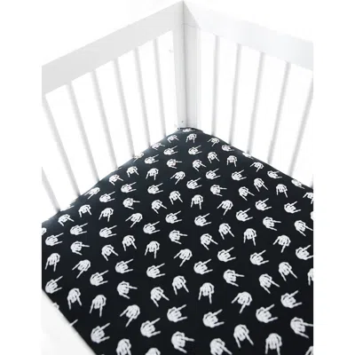 Charlie Lou Baby ® Rock N' Skull Crib Sheet In Black