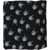 Charlie Lou Baby ® Rock N' Skull Quilted Blanket In Black