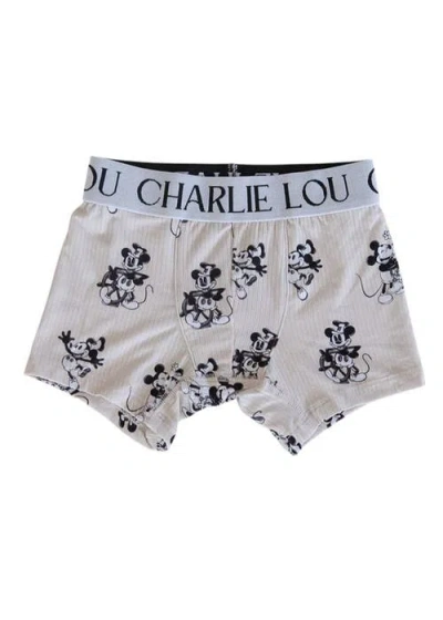 Charlie Lou Baby Kids' ® Steamboat Willie Boxer Briefs In Gray
