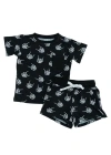 Charlie Lou Baby ® Toddler Boy's Rock N' Skull T-shirt & Shorts Set In Black