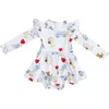Shop Charlie Lou Baby ® Toddler Girl's Valentine's Day Winnie The Pooh Hundred Acre Love Letters Twirl Ruf In White