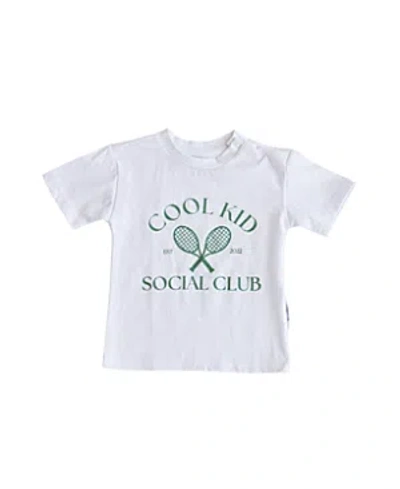 Charlie Lou Baby Unisex Cool Kid Club Tee - Baby In White