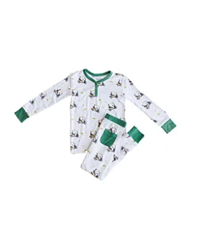 Charlie Lou Baby Unisex Golf Pajama Set - Little Kid In Multi
