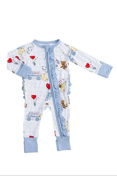 Charlie Lou Baby Kids' ® Valentine's Day Winnie The Pooh Hundred Acre Love Letters Double Zipper Convertibl In White