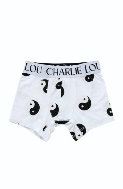 Charlie Lou Baby Kids' ® Yin & Yang Boxer Briefs In White