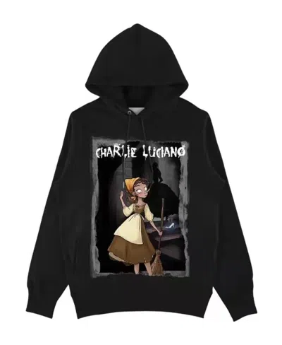 Charlie Luciano Black Hooded Hoodie